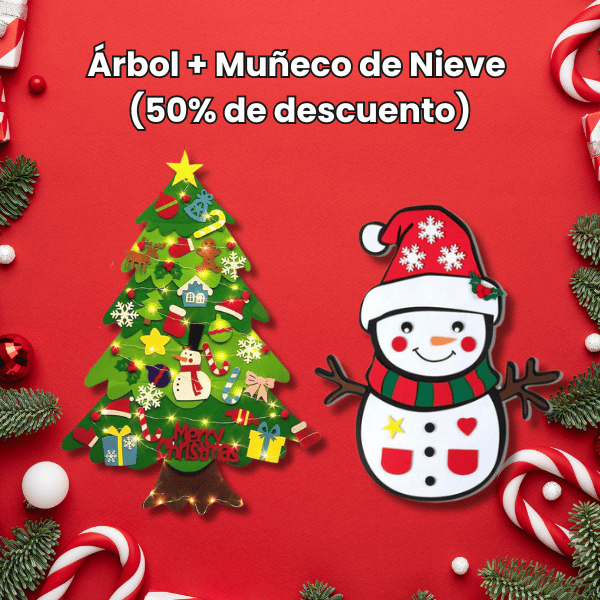 Árbol de Navidad de Fieltro