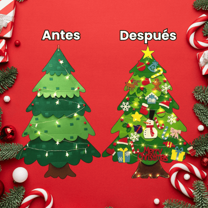 Árbol de Navidad de Fieltro